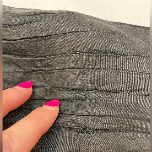 Michael Kors Belted Trench Coat Textured Black Small Classic Double Breasted EUC - Picture 10 of 16